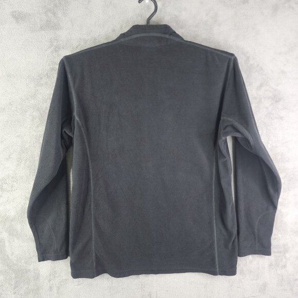 Mens Black Columbia Fleece Pullover Sweatshirt Long Sleeve 1/2 Zip Size XL - Picture 9 of 12